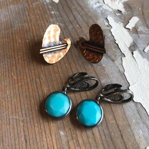 VTG 80s clip on earrings